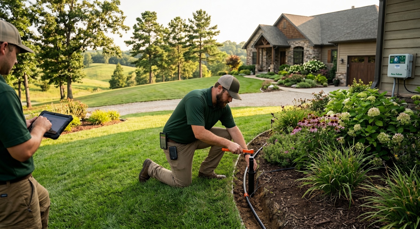 Irrigation and sprinkler system installation in Bentonville Arkansas
